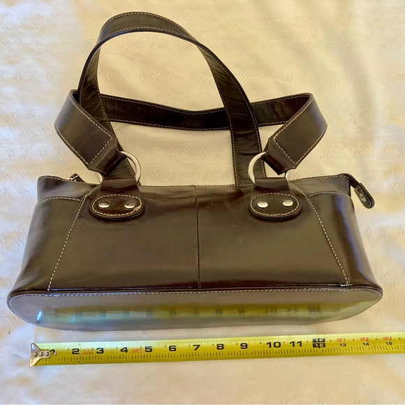 Like New Brown Leather Butler Bag by Jen Groover - Picture 6 of 7